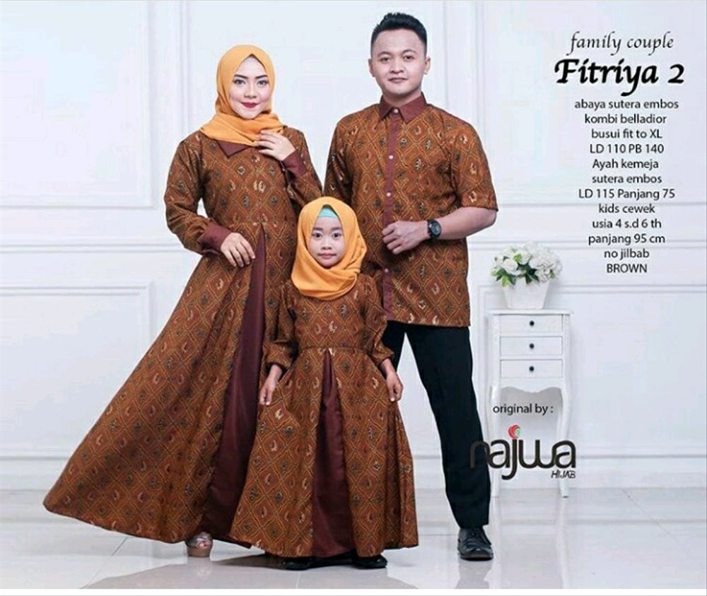 Model Gamis Couple Muslim Keluarga