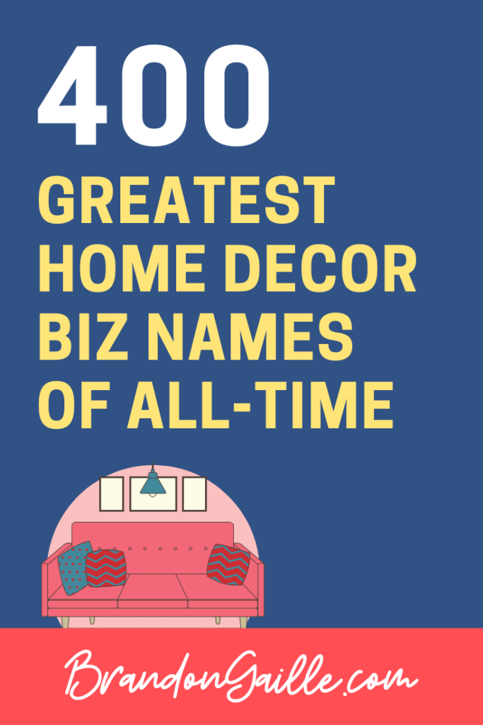 Names Of Home Decor Stores