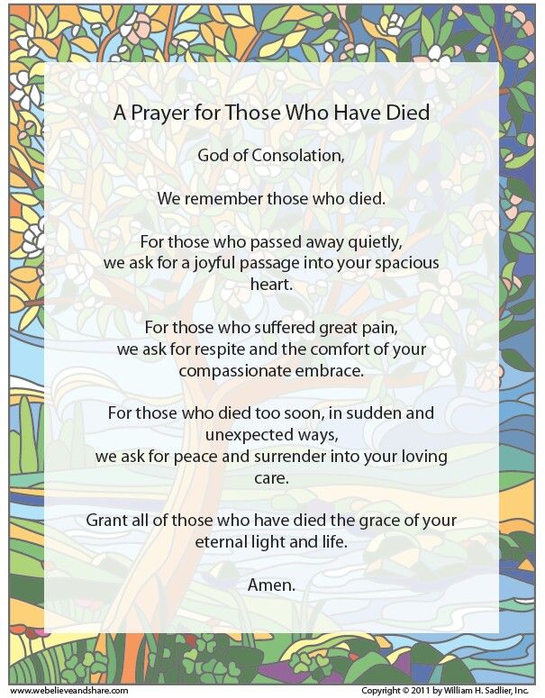 New Year Prayer For The Dead