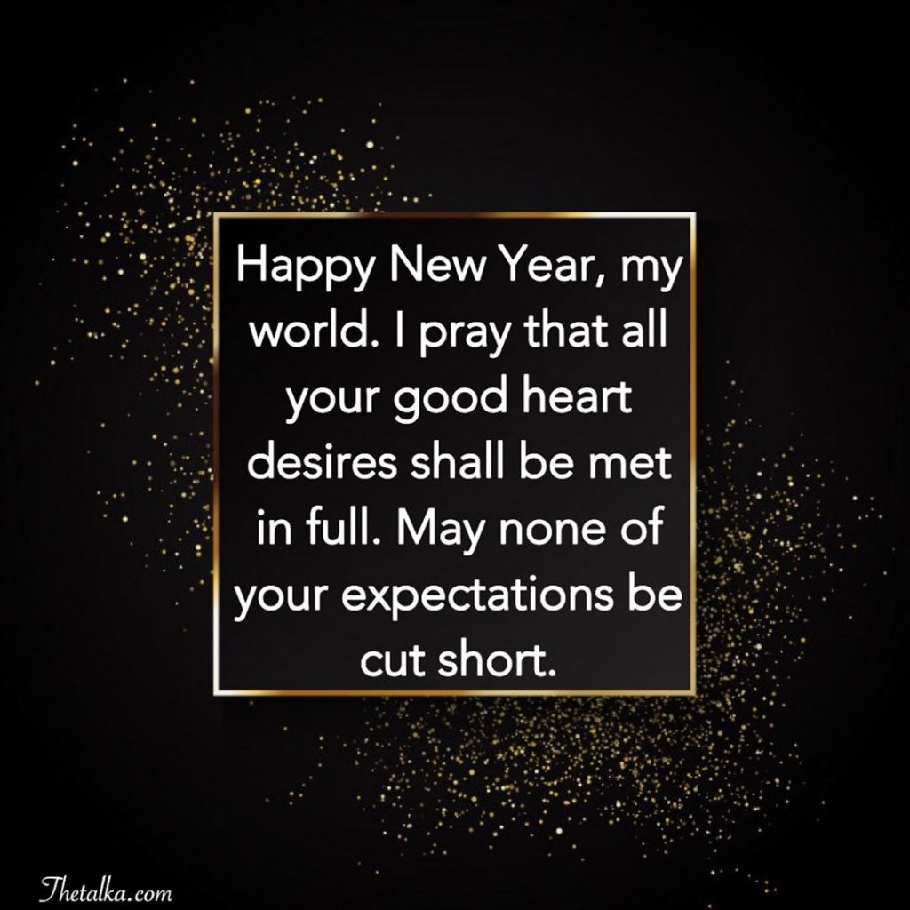 New Year Prayer To Your Lover