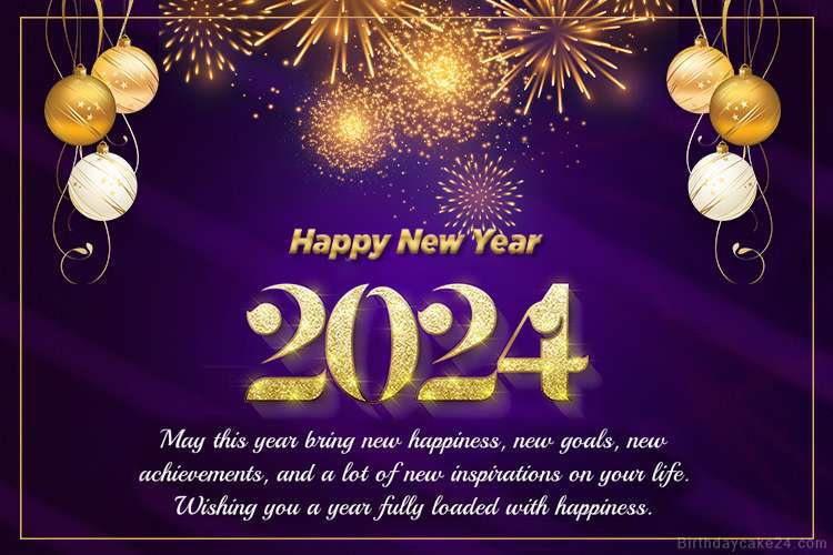 New Year Wishes 2024 Card