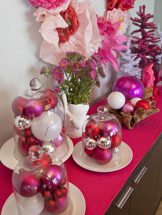 Pink Christmas Decoration Pics