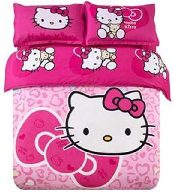 Pink Halloween Hello Kitty Blanket