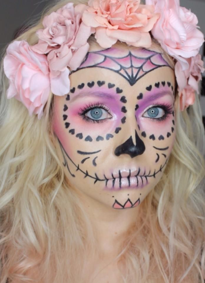 Pink Halloween Skull