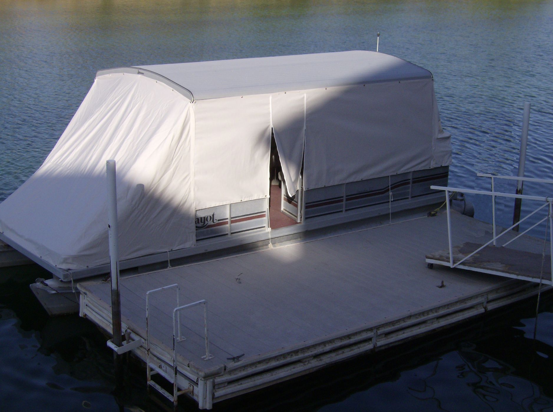 Pontoon Boat Cover While In Water