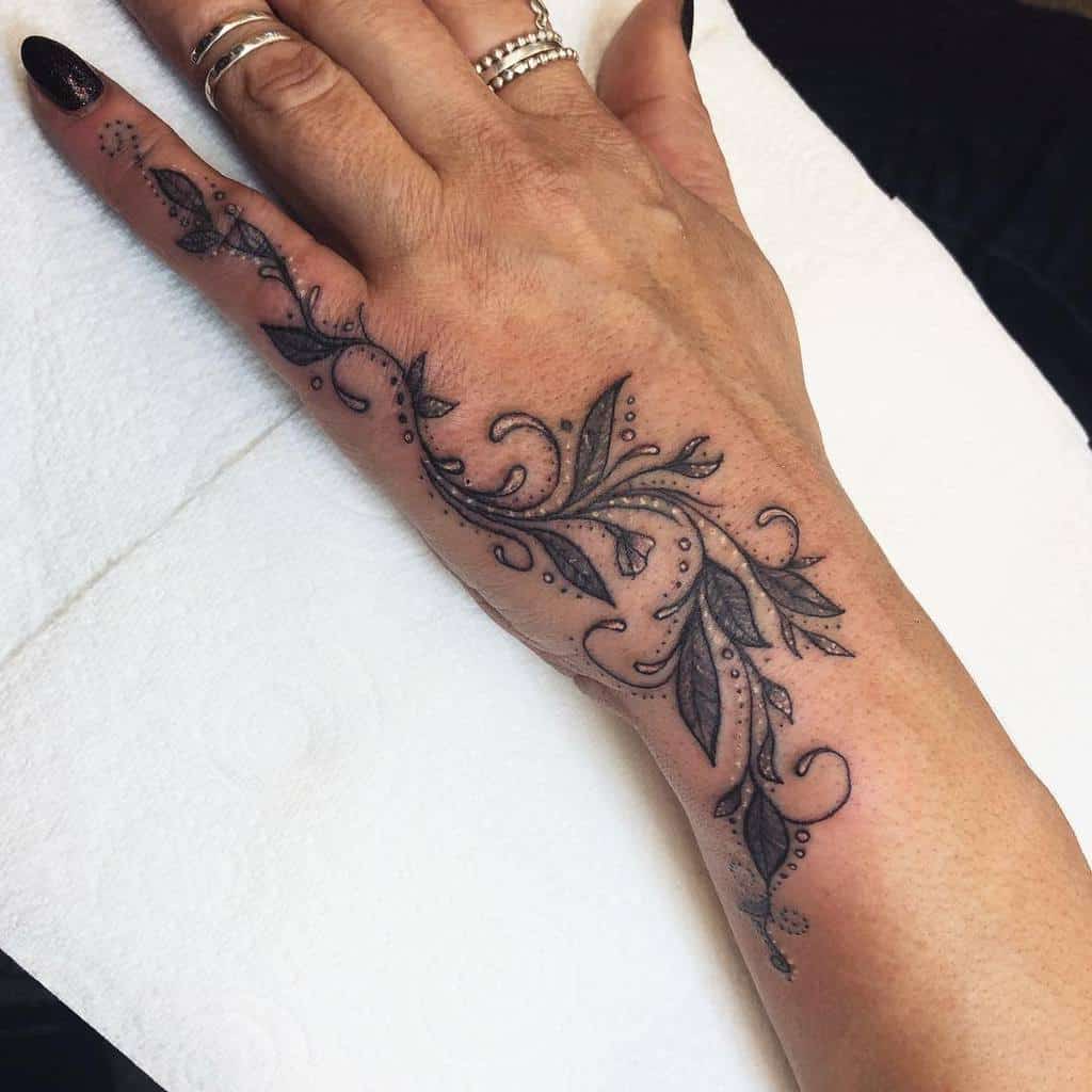 Pretty Hand Tattoos For Females