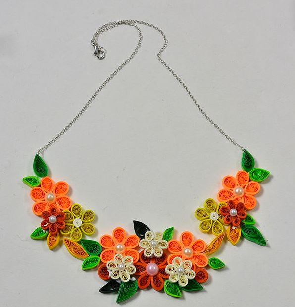 Quilling Art Necklace