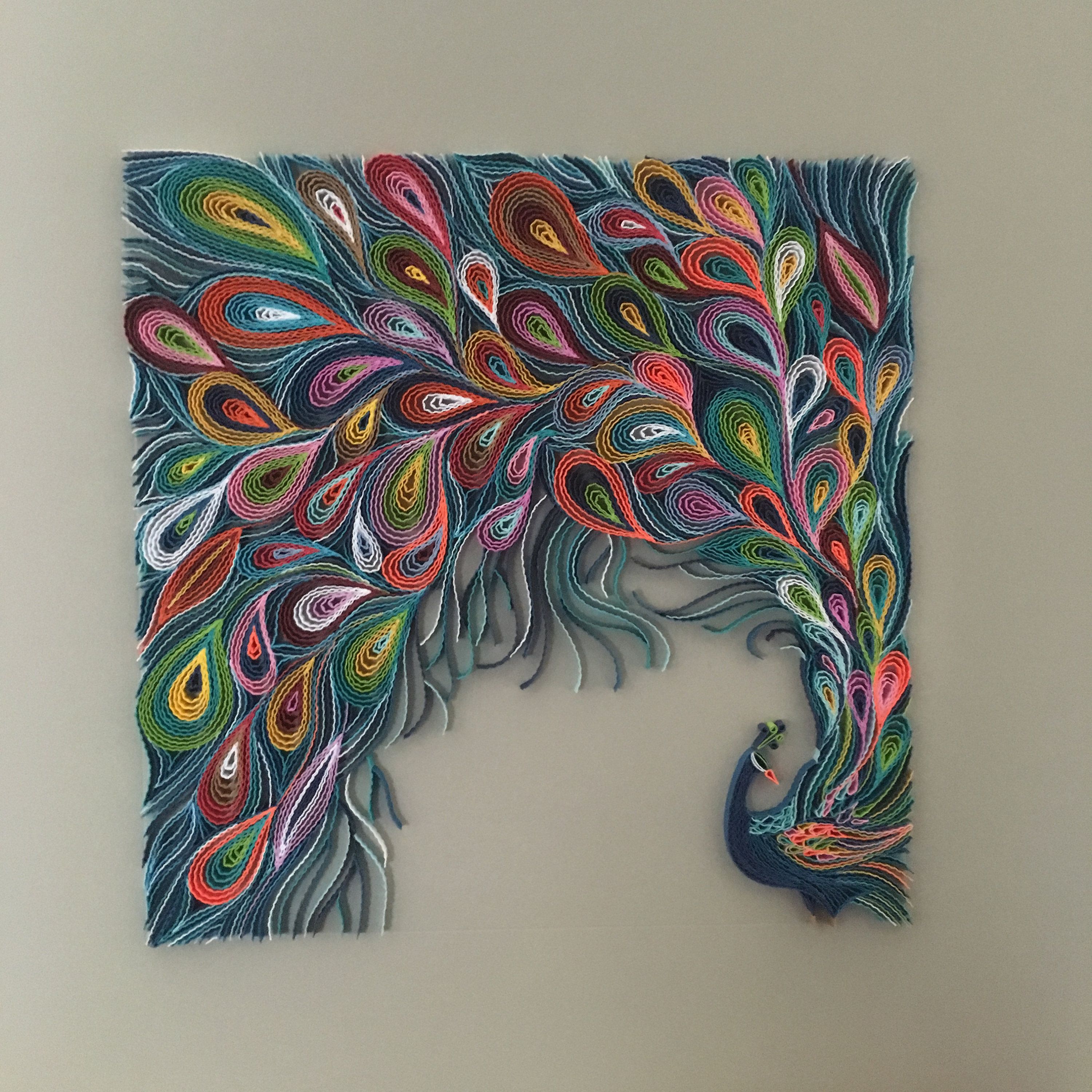 Quilling Art On Canvas