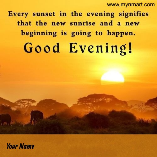 Quotes For Evening Sunset