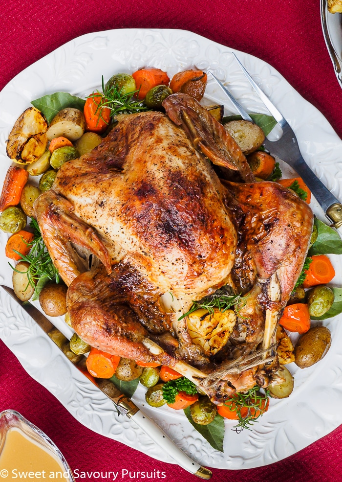 Roast Turkey And Vegetables Recipe