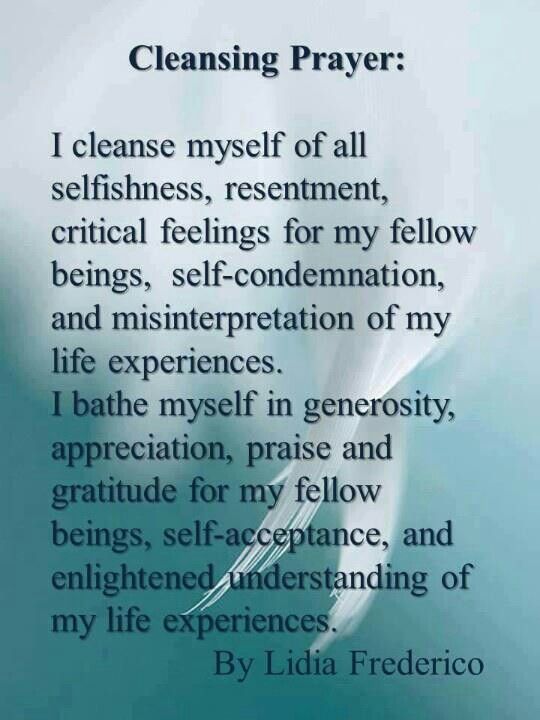 Sage Cleansing Prayer For Yourself