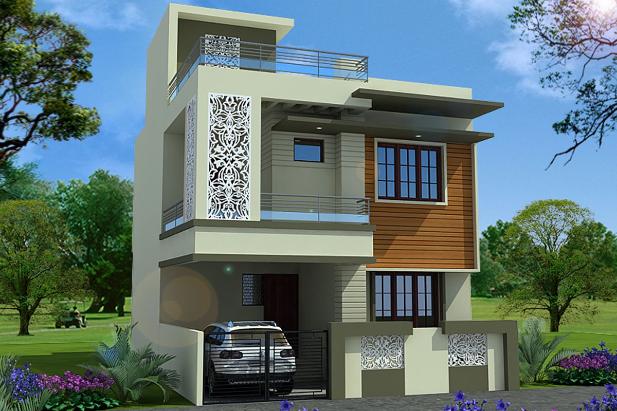 Simple House Exterior Design In India