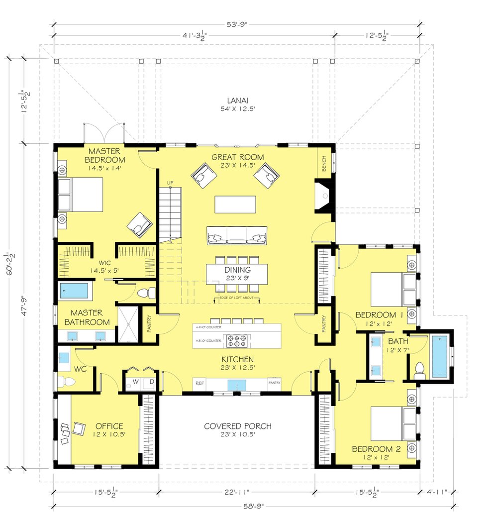 Simple House Floor Plan With Dimensions