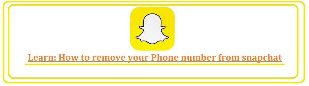 Snapchat Remove Phone Number