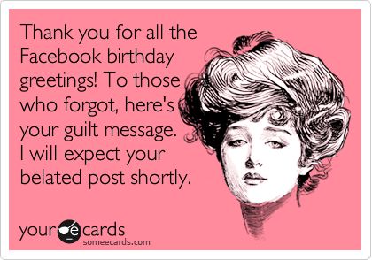 Thank You Message For Birthday Wishes On Facebook Funny