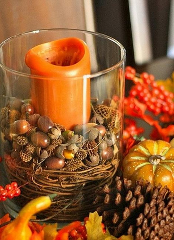 Thanksgiving Centerpieces With Candles