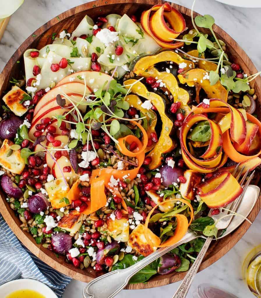 Thanksgiving Salad With Sweet Potatoes