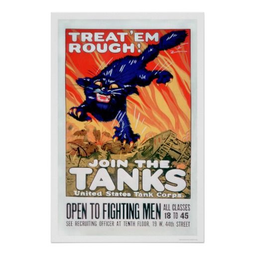 Treat Em Rough Join The Tanks Poster Meaning