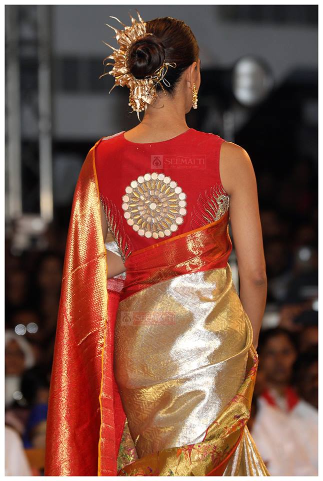 Trendy Blouse Designs For Pattu Sarees