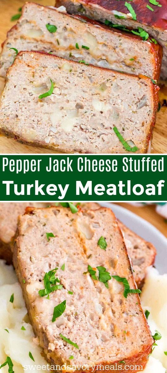 Turkey Meatloaf With Colby Jack Cheese