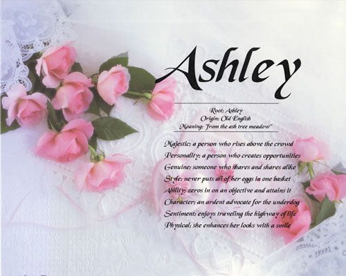 What Does The Meaning Of The Name Ashley