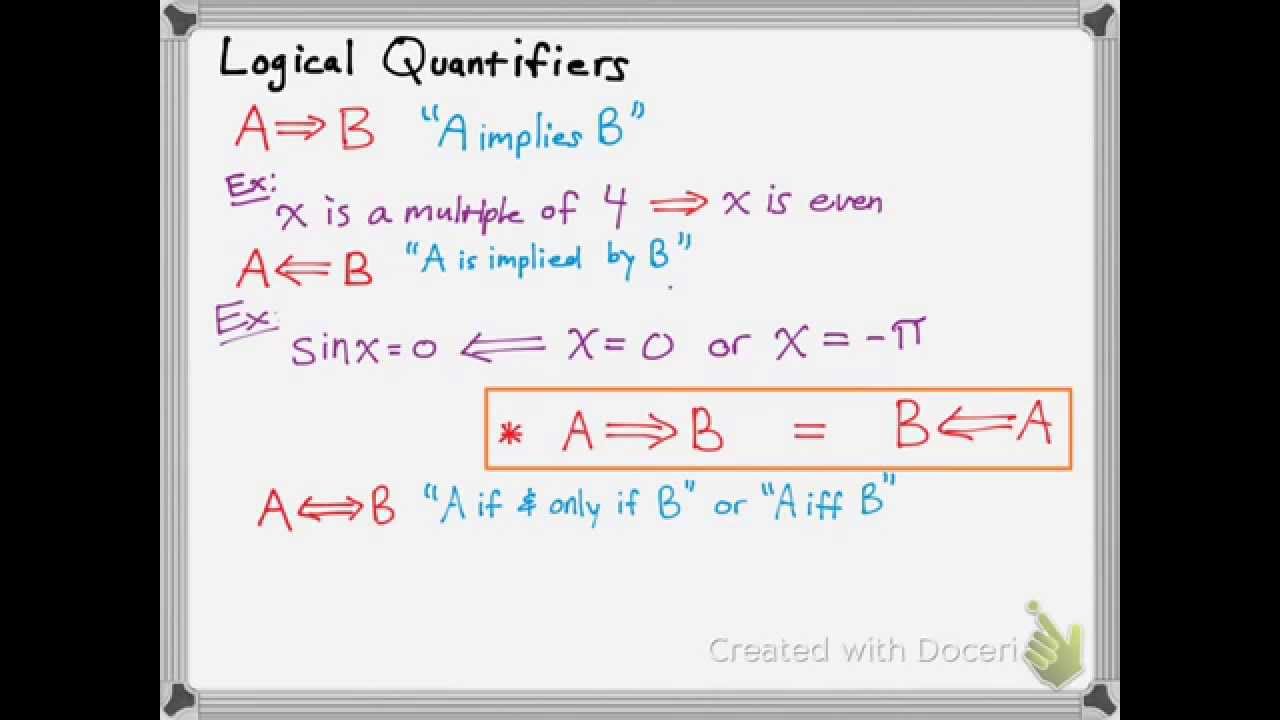 What Is Quantifiers In Math