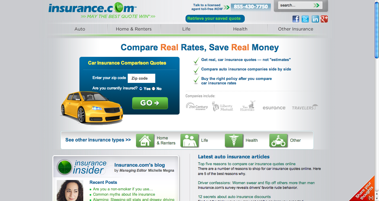 Which Comparison Site Is Best For Car Insurance