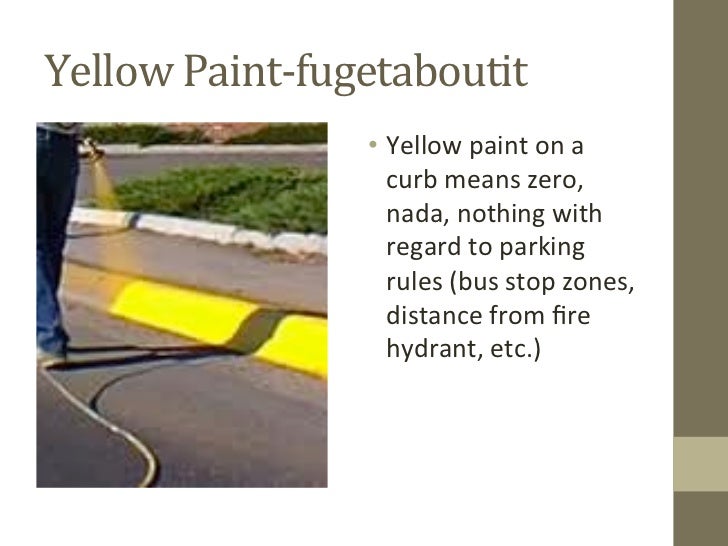 White Painted Curb Means