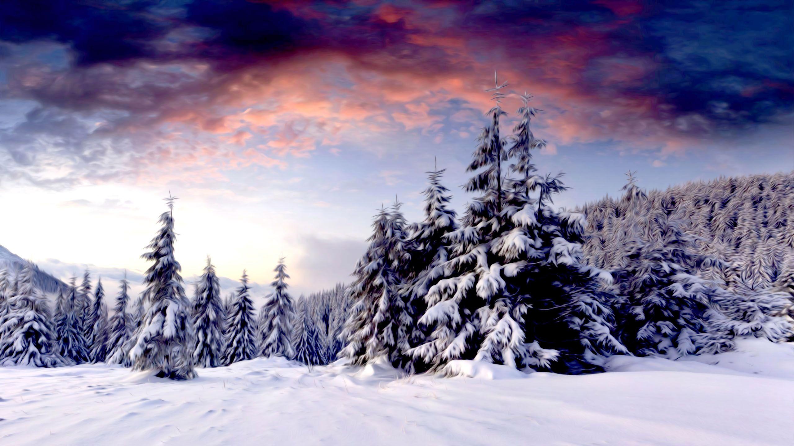 Winter Background For Laptop