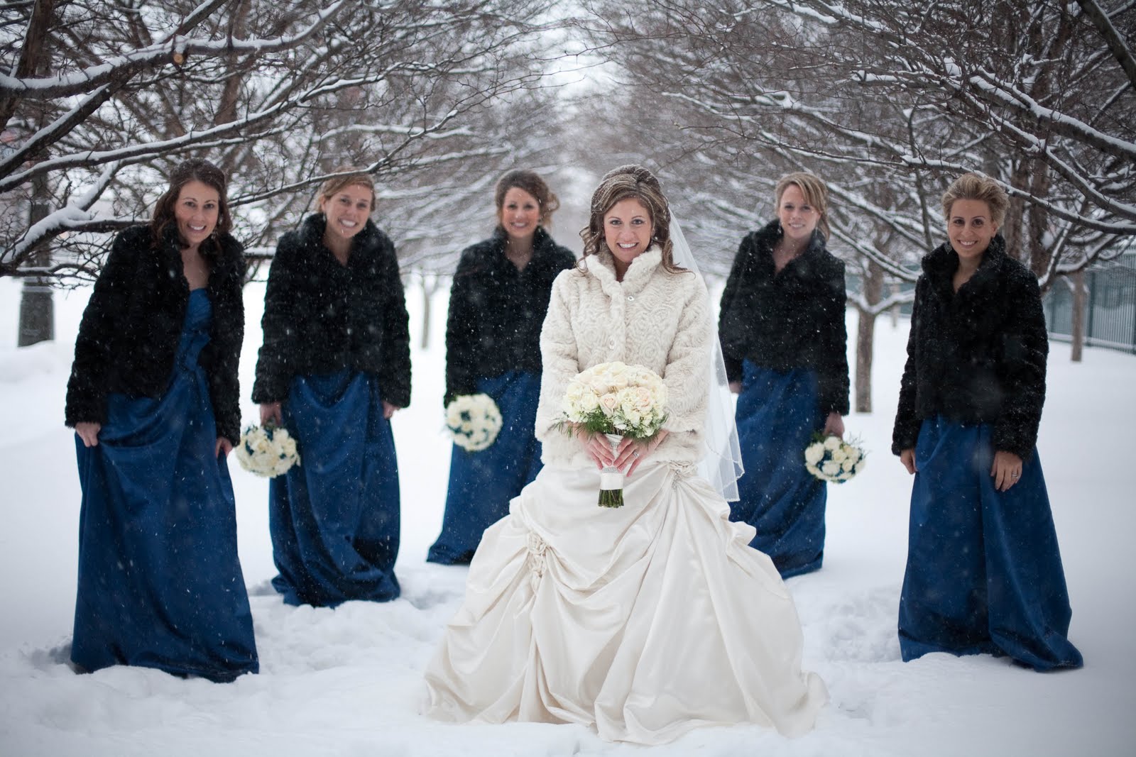 Winter Wedding Family Photos