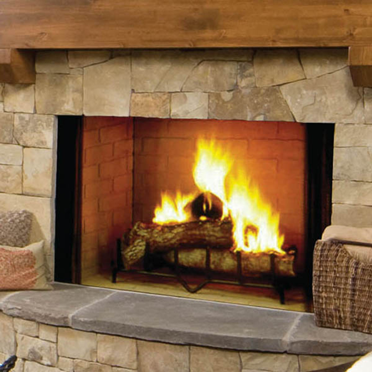 Wood Burning Fireplace Video