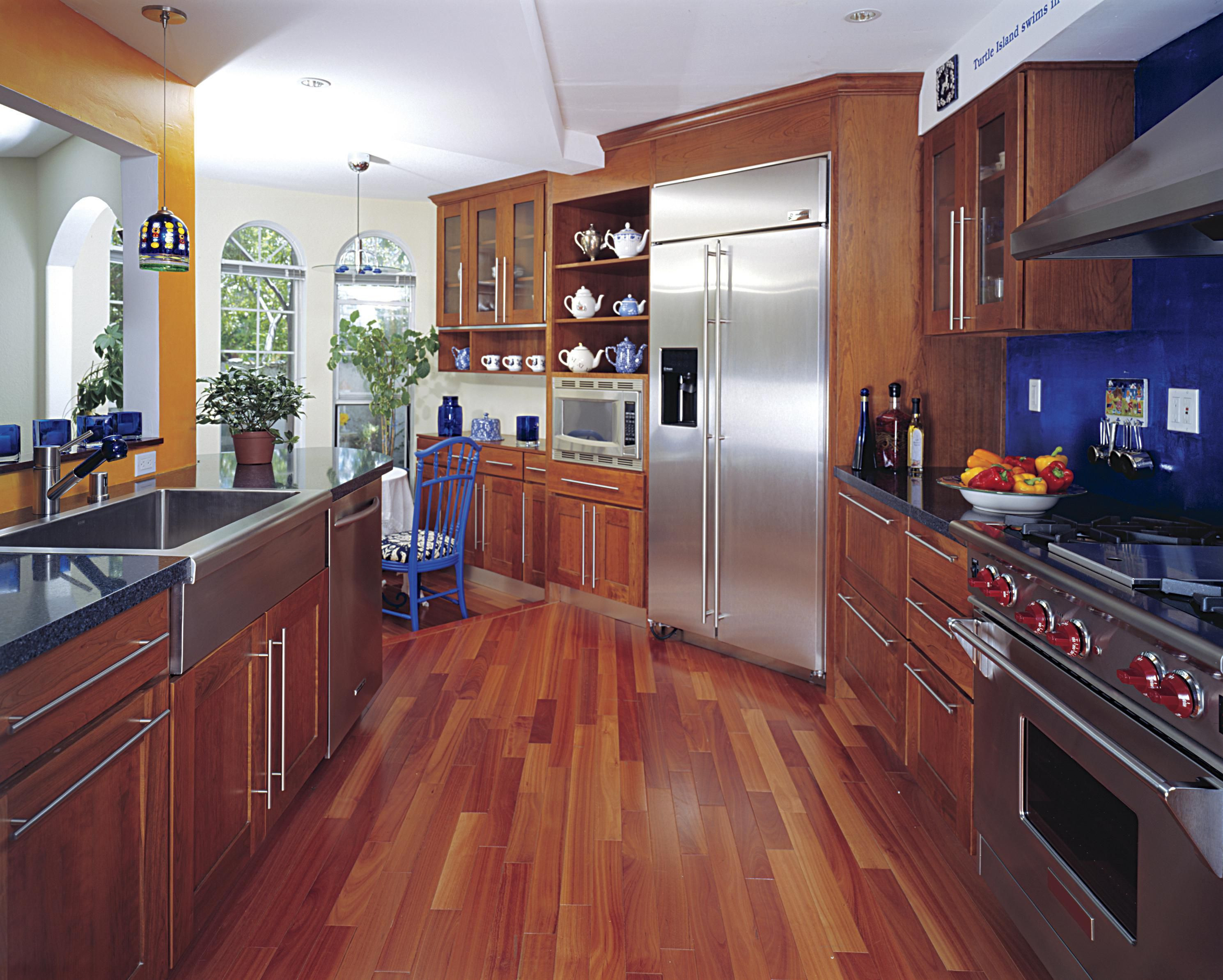 Wooden Cabinets In Kitchen