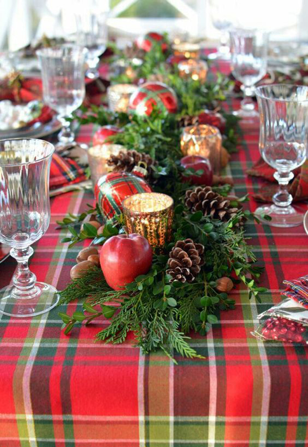 Wooden Christmas Table Decorations