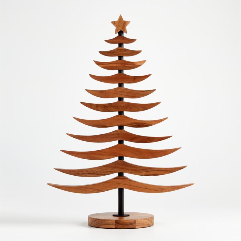Wooden Christmas Tree Crate And Barrel