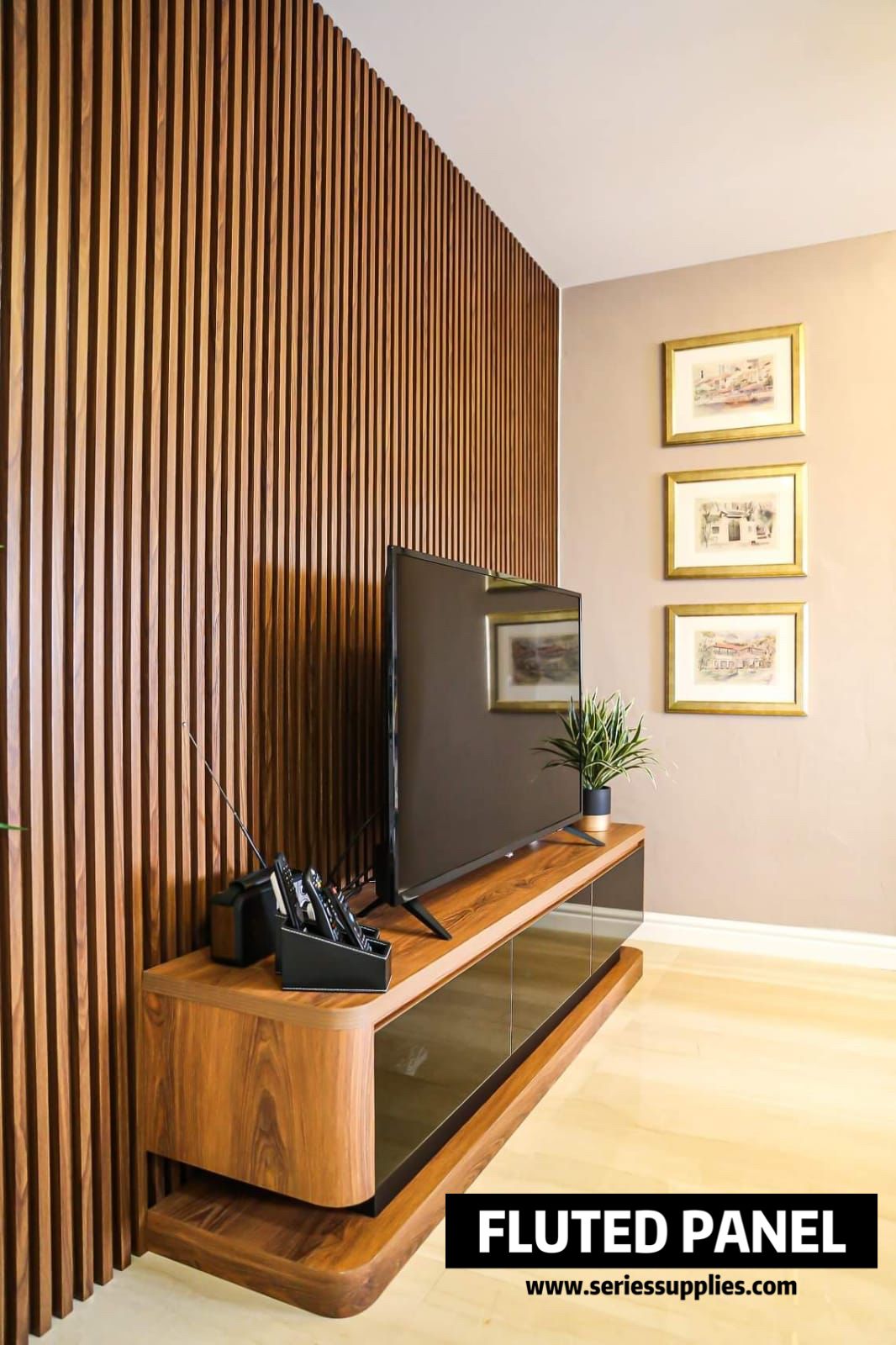 Wooden Panel Wall Feature