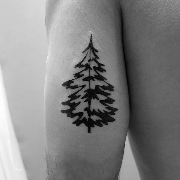 Xmas Tree Tattoo