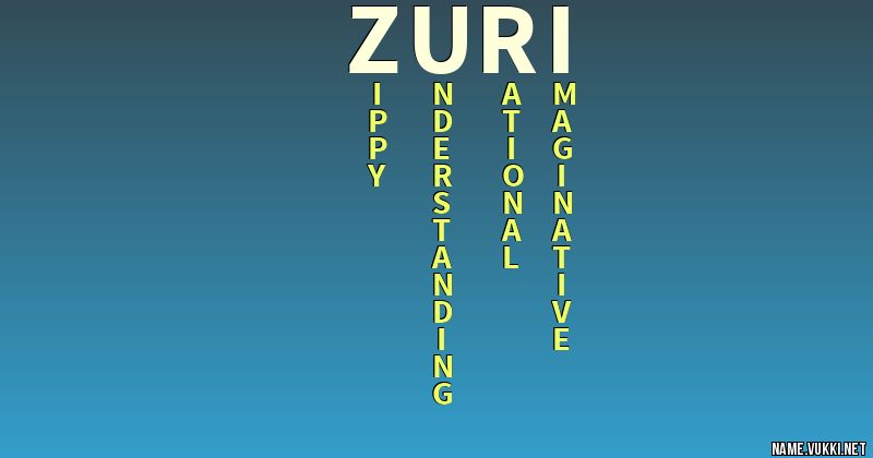 Zuri Meaning In English